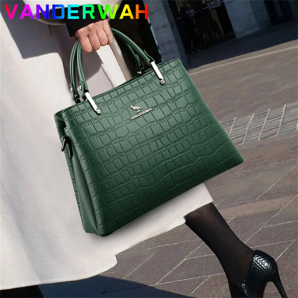 Luxury Bags Green - Genuine Brand Shopper Women Handbag 2024