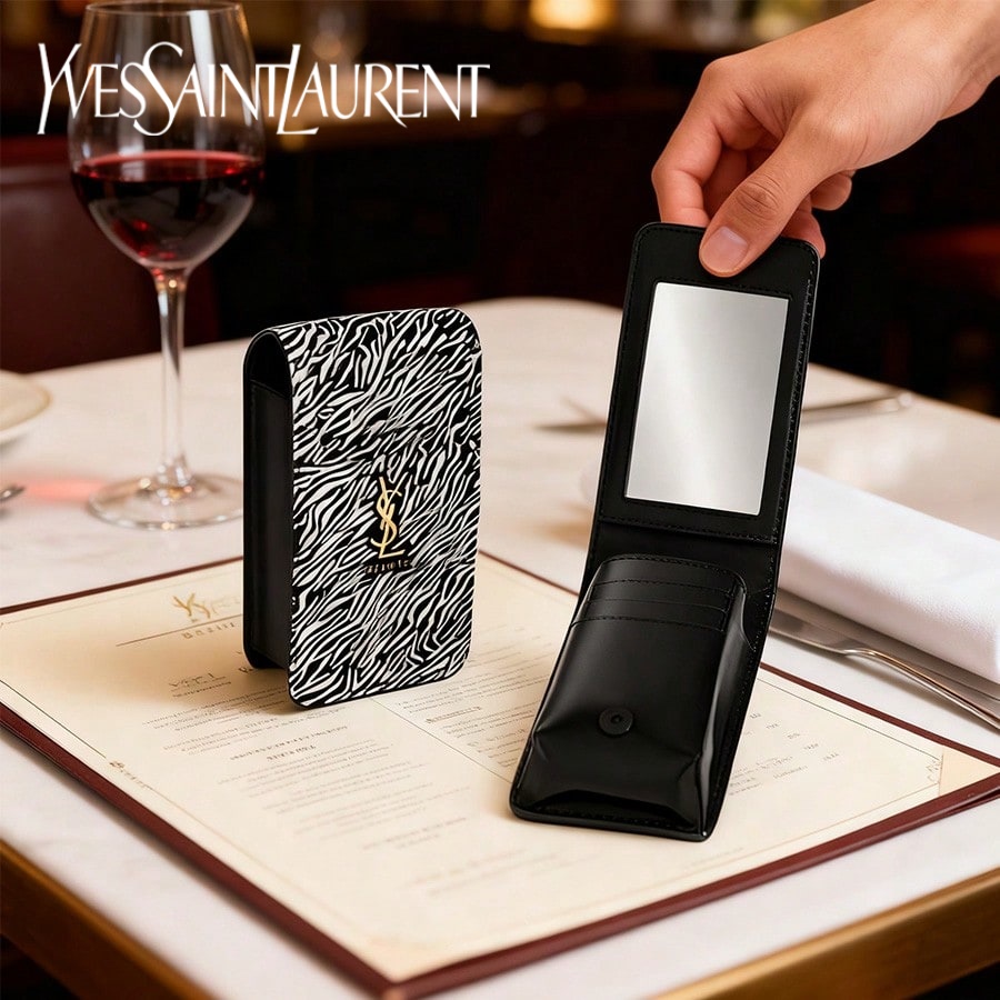 Luxury Designer Bags Ysl - YSL Limited Zebra Print Red Envelope