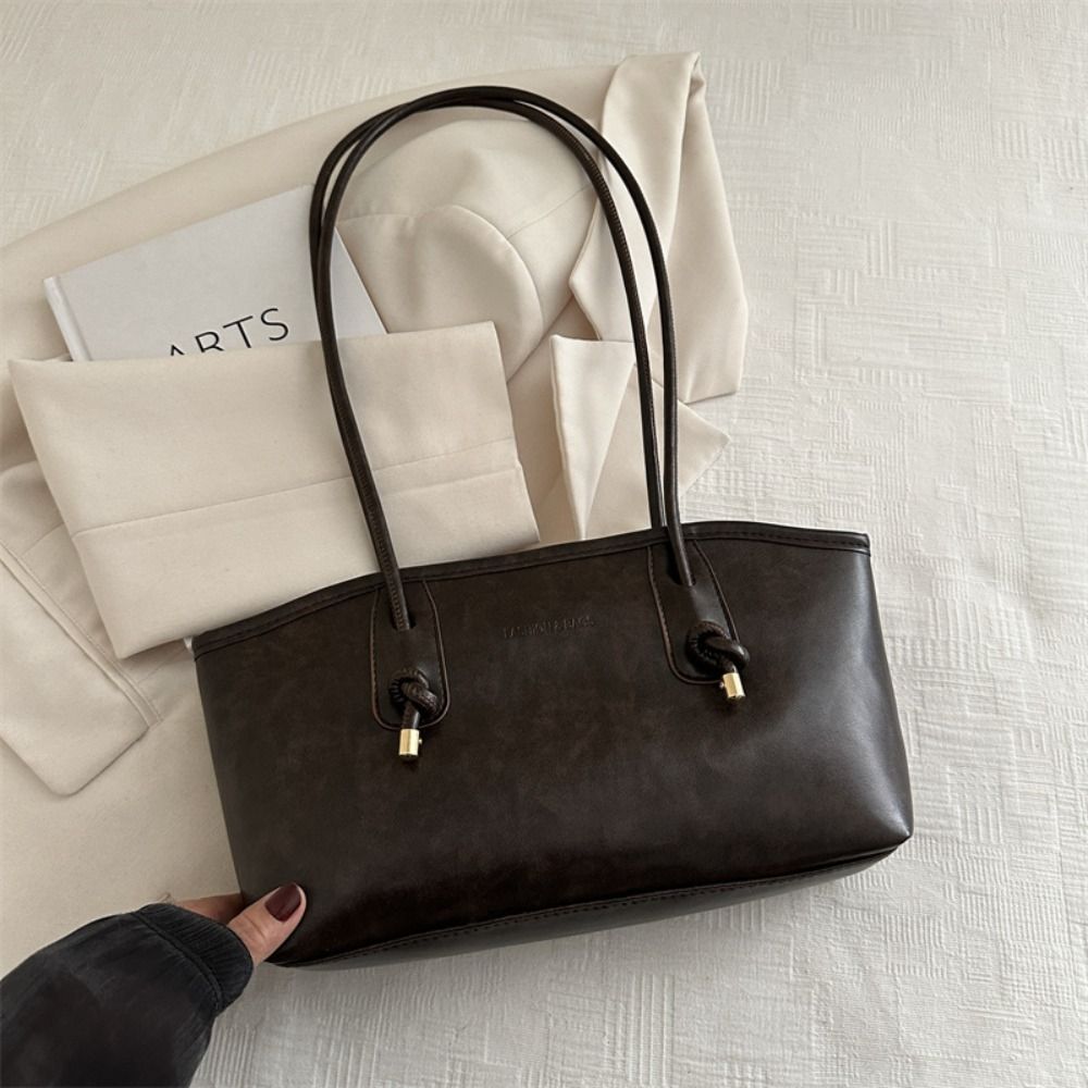 Retro PU Leather Tote Bag Luxu - огляд і ціна Luxury Y2K Bags