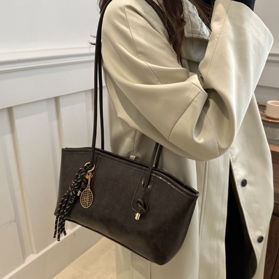 Retro PU Leather Tote Bag Luxu - огляд і ціна Luxury Y2K Bags