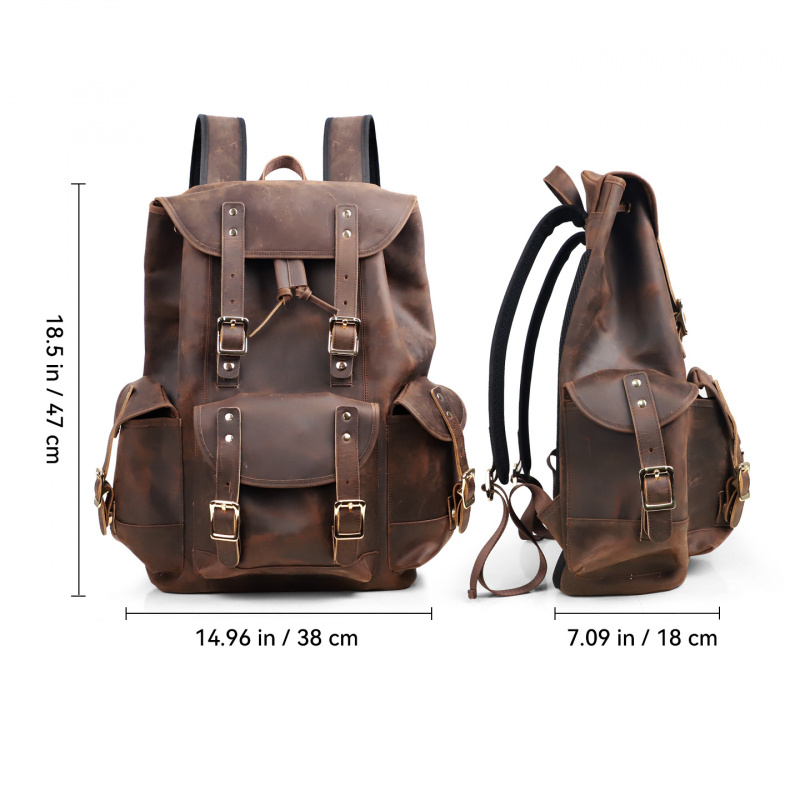 New Arrivals Leather Backpack  - огляд і ціна Luxury Zipper Bags