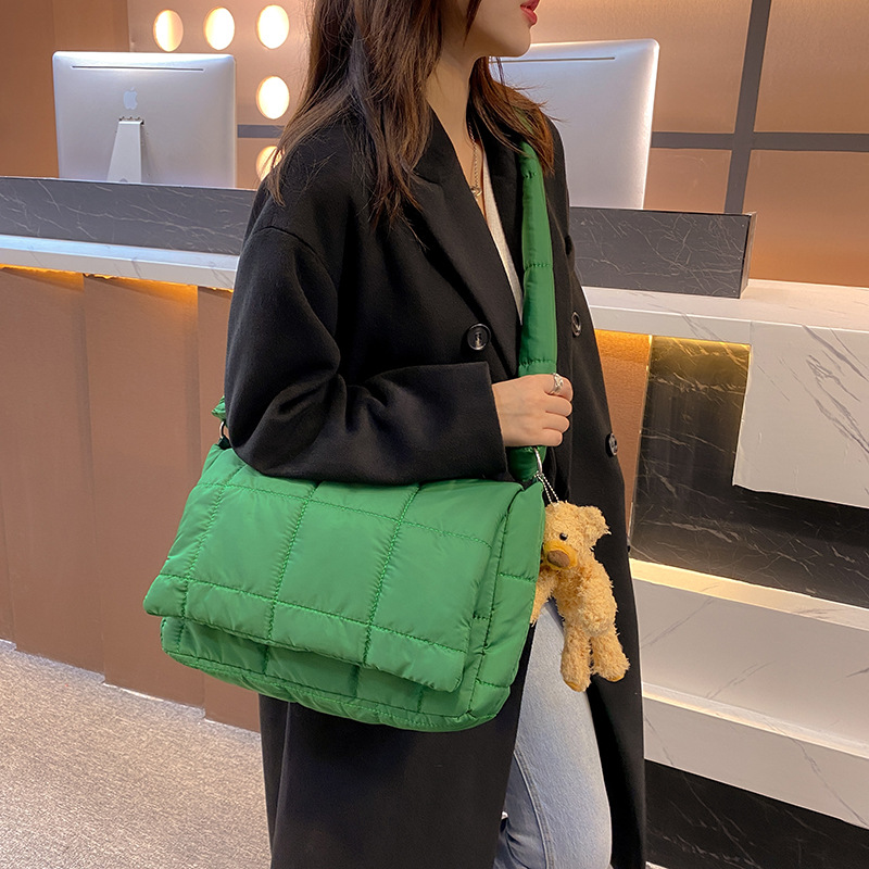 Winter Down cotton women messe - огляд і ціна Luxury Bags Green