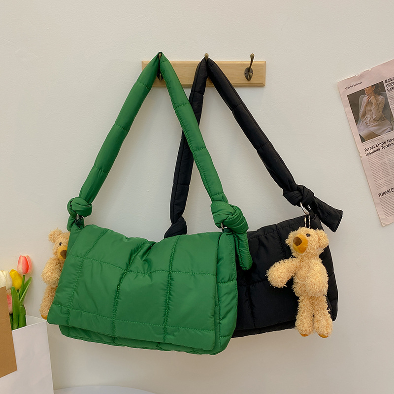 Winter Down cotton women messe - огляд і ціна Luxury Bags Green