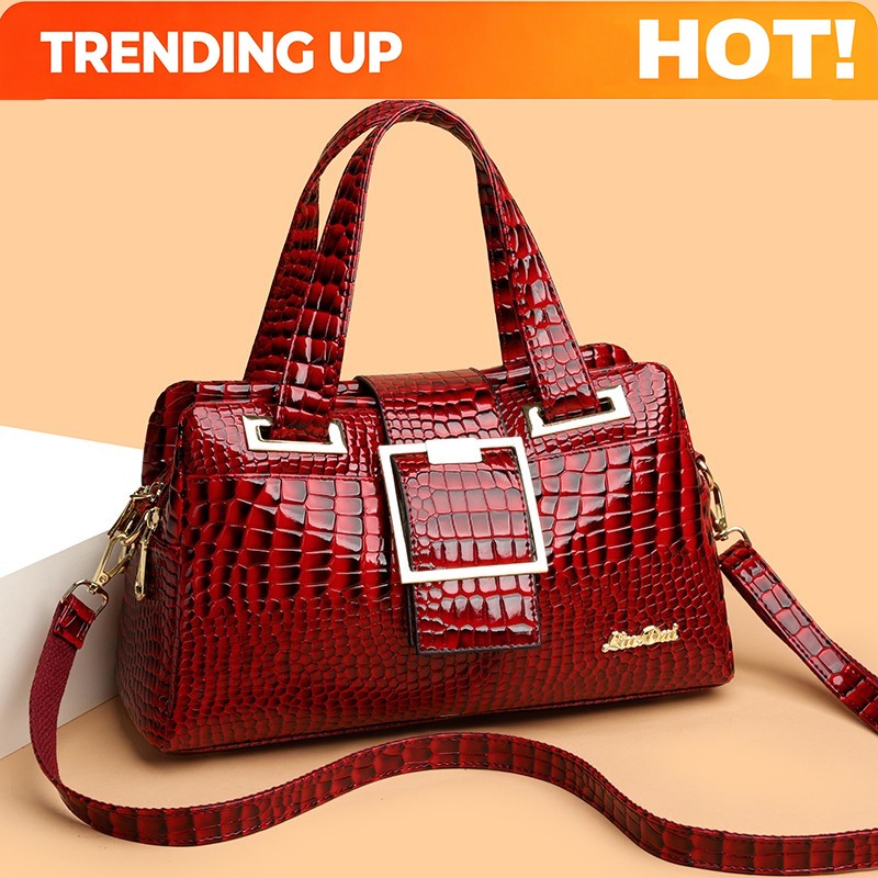Luxury Crocodile Patterned Han - огляд і ціна Luxury Zipper Bags