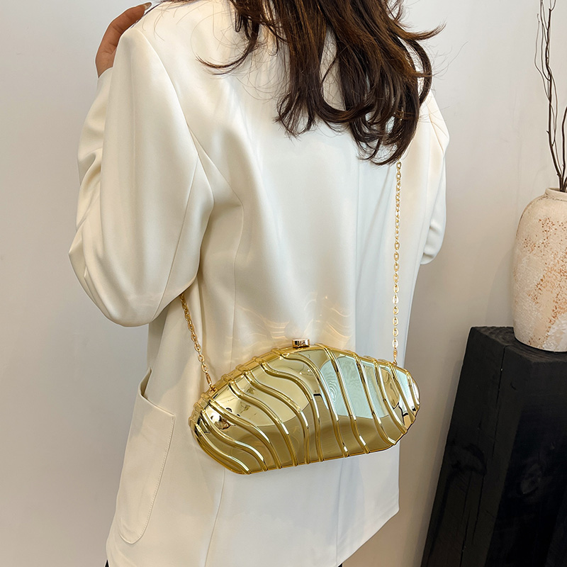 LEFTSIDE Small Gold Acrylic Cr - огляд і ціна Luxury Y2K Bags