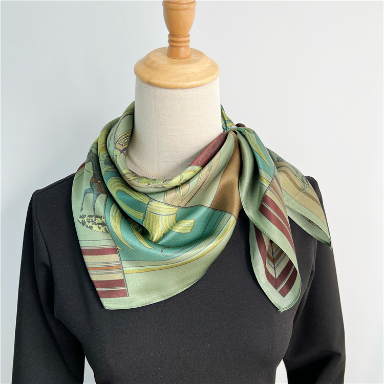Small Mulberry Silk Scarf 65CM - огляд і ціна Luxury Bags Green