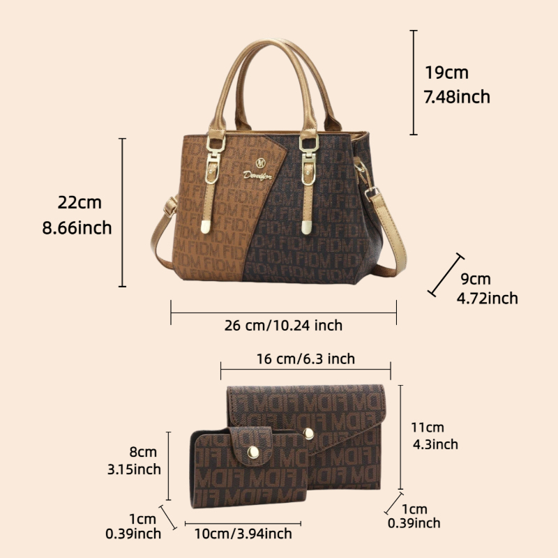3-piece women's bag set, luxur - огляд і ціна Luxury Bags In
