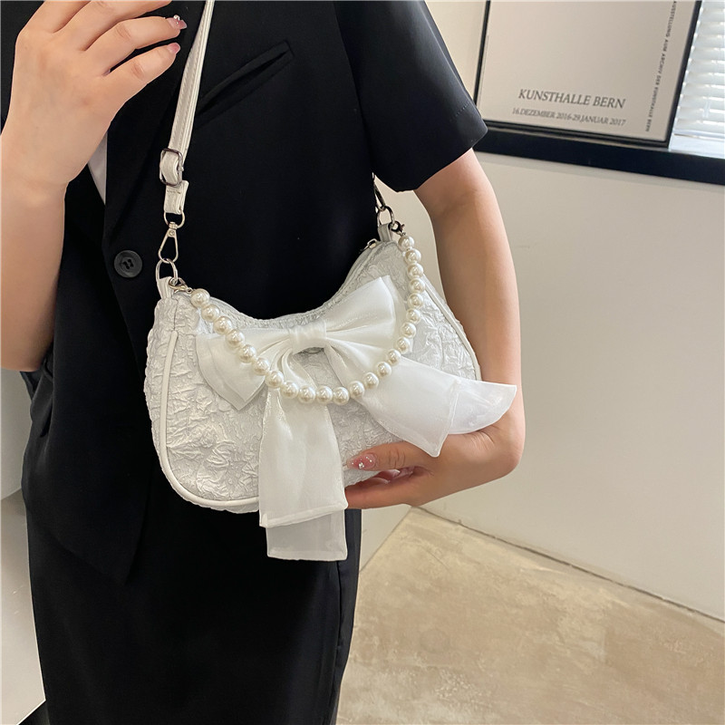 White Folds Pearl Female Bag R - огляд і ціна Luxury Y2K Bags