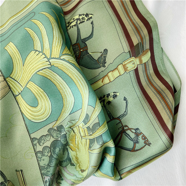 65CM Green Silk Scarf Luxury D - огляд і ціна Luxury Bags Green