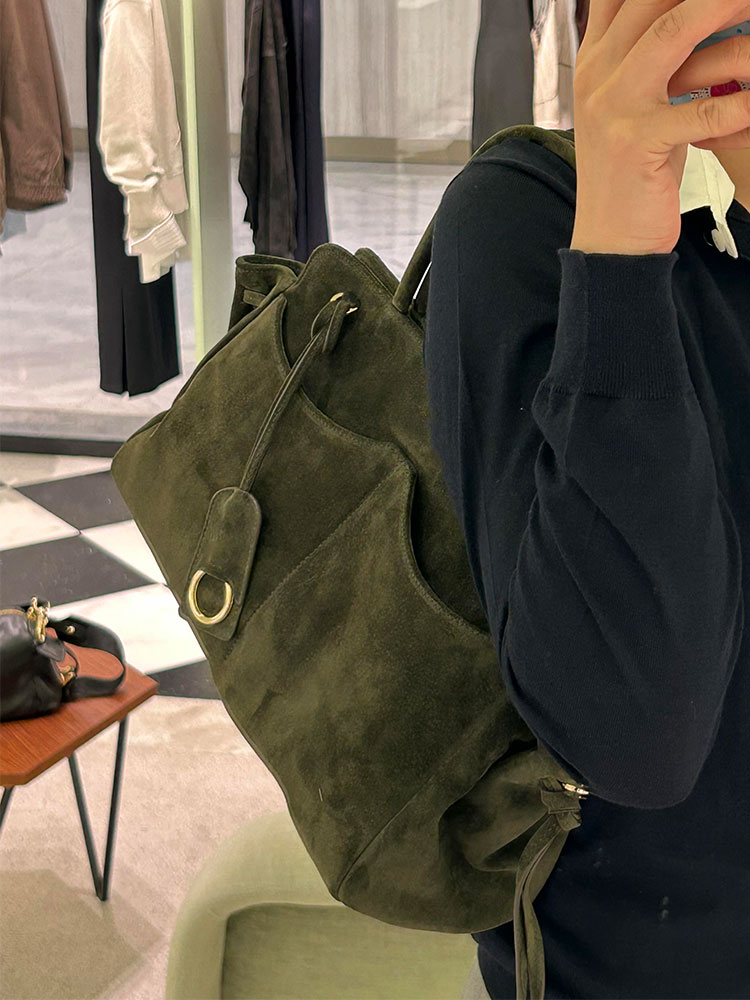 Green Suede Large Capacity Tot - огляд і ціна Luxury Bags Green