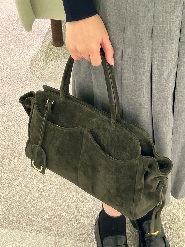 Green Suede Large Capacity Tot - огляд і ціна Luxury Bags Green