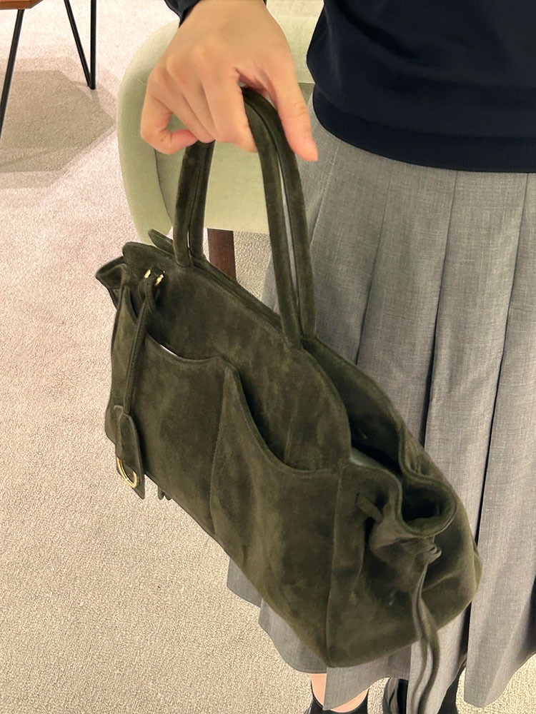 Green Suede Large Capacity Tot - огляд і ціна Luxury Bags Green